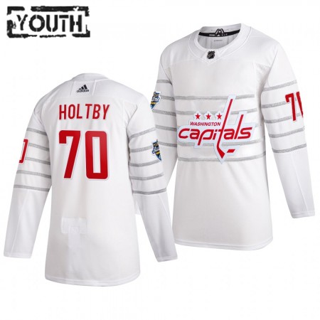 Lapsille NHL Washington Capitals Pelipaita Braden Holtby 70 Valkoinen 2020 NHL All-Star Adidas Authentic 